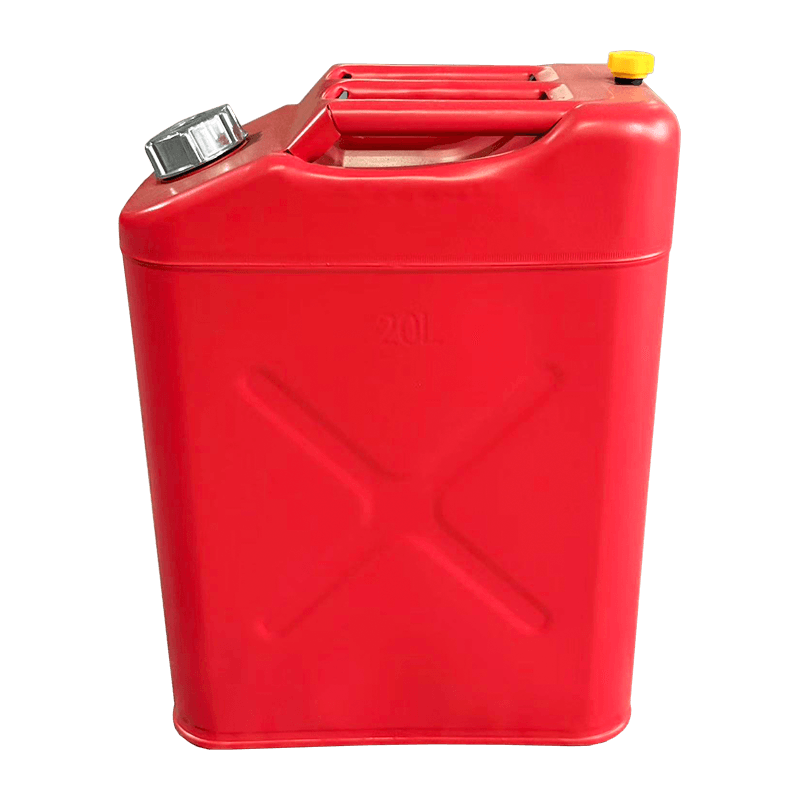 10L/20L mattapunainen öljytynnyri alumiinikorkilla